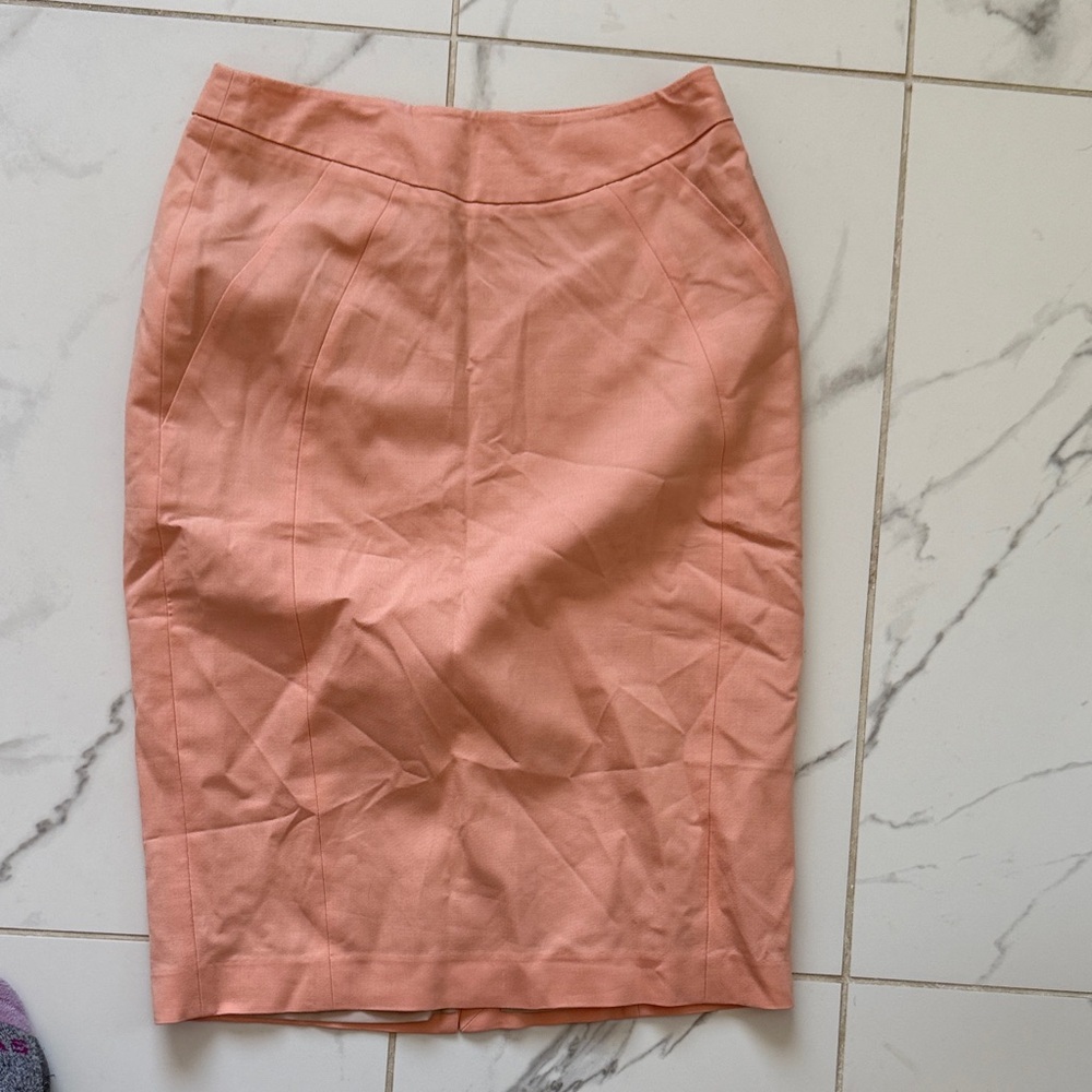 Reiss Peach Pencil Skirt